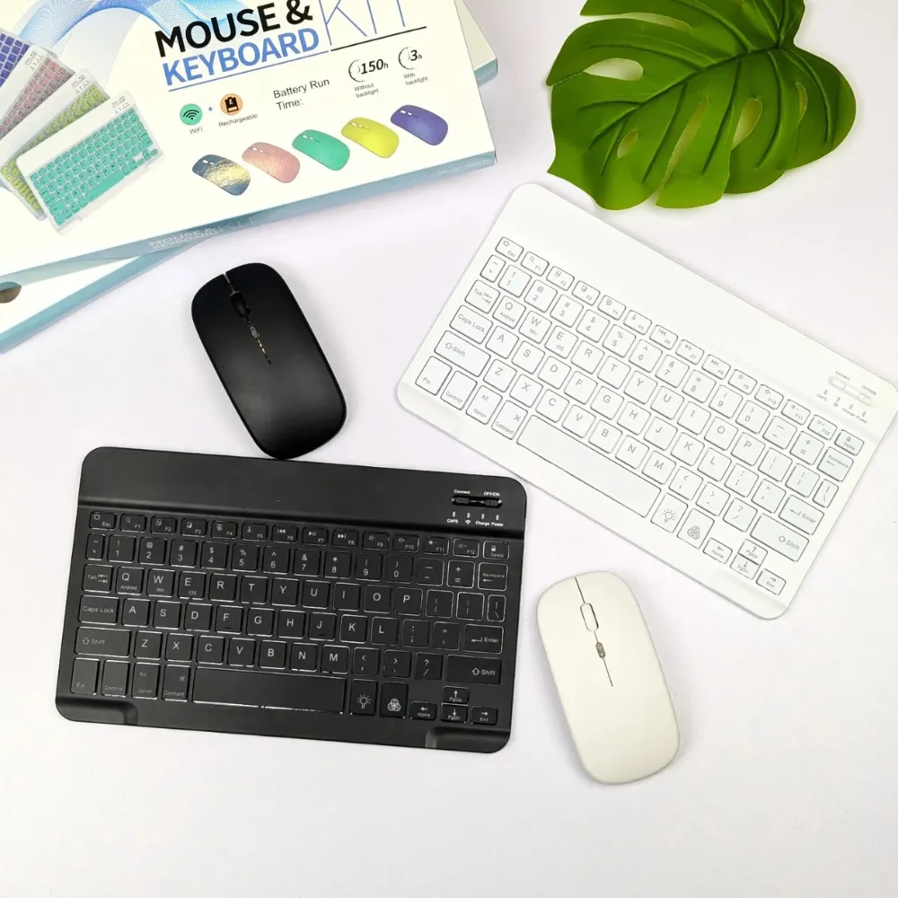 Mini 7 Inch Bluetooth Keyboard and Mouse Combo