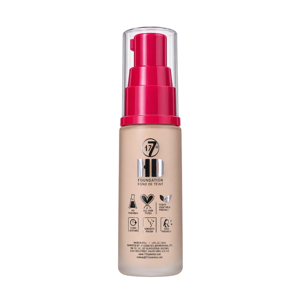 W7 12 Hour HD Foundation Golden New Ultra 30ml